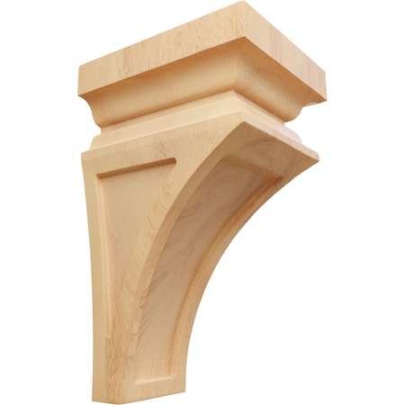 Ekena Millwork 4"W x 4 3/4"D x 8"H Small Nevio Wood Corbel, Red Oak CORW04X04X08NERO